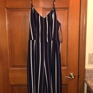 Pin stripe jumpsuit